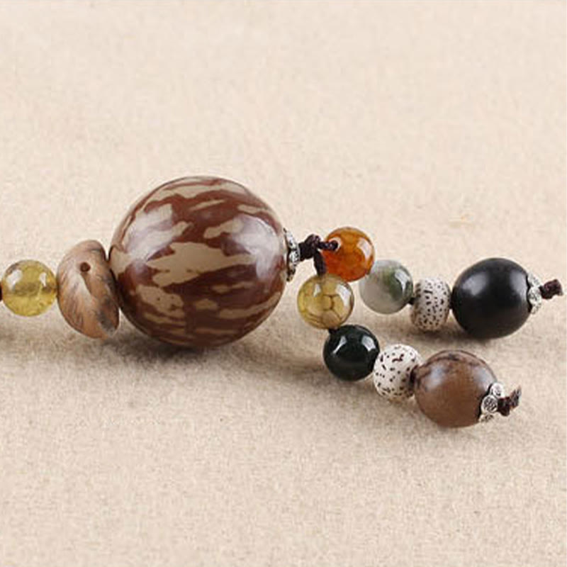 Buddha Stones菩提樹の種子蓮の知恵の調和のネックレスペンダント - image 8
