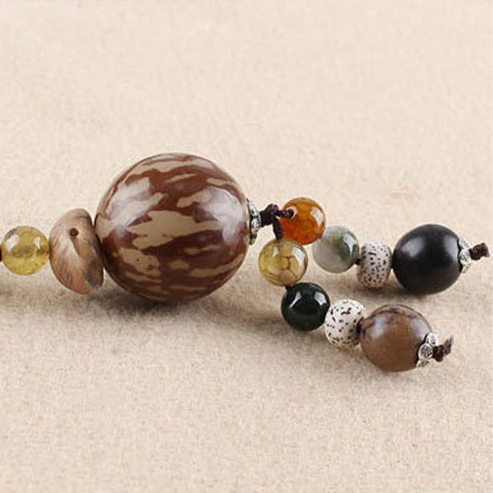 Buddha Stones菩提樹の種子蓮の知恵の調和のネックレスペンダント - image 8