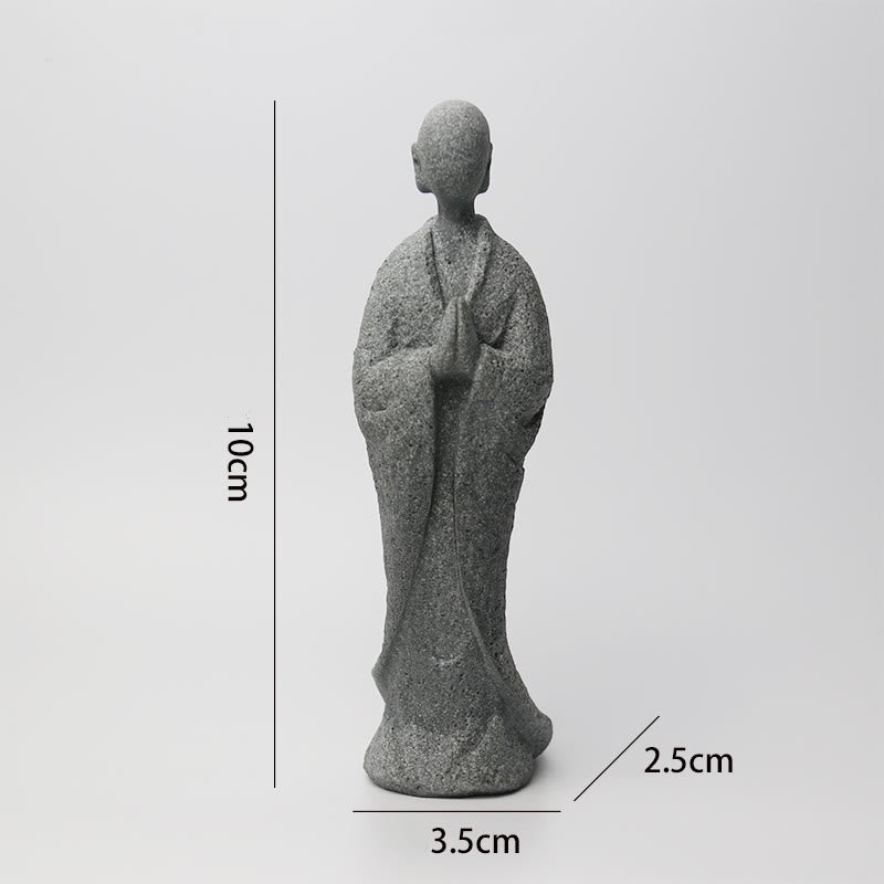 Buddha Stones瞑想 仏陀 僧侶 静寂 家の装飾