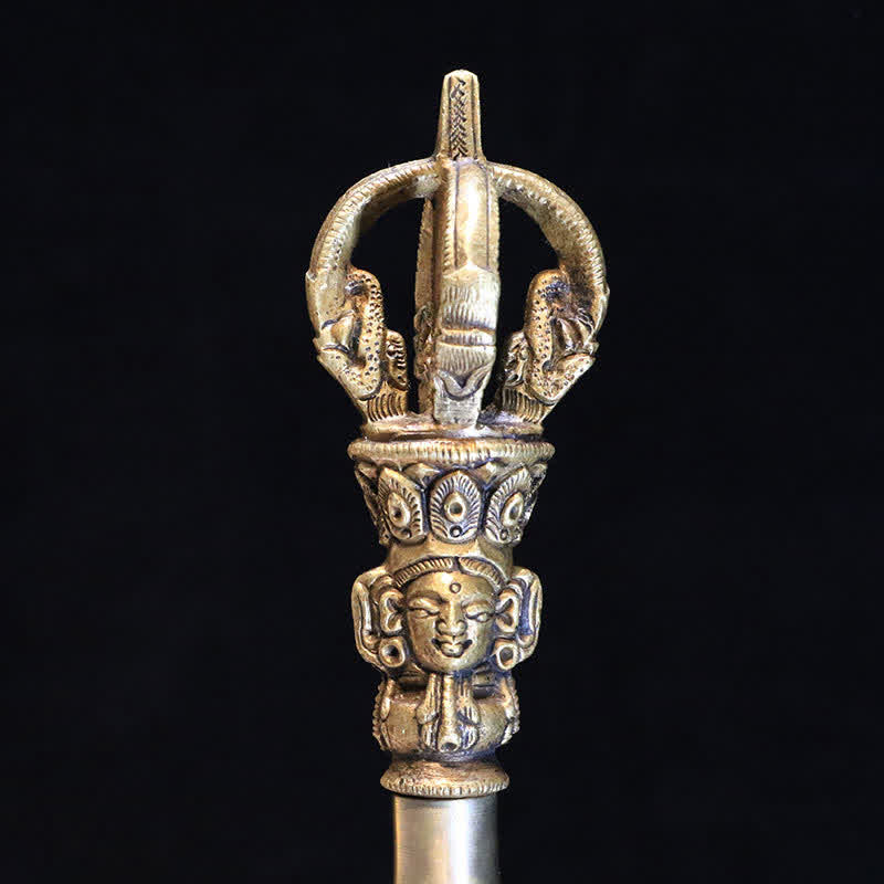 Buddha Stonesチベット瞑想ベルと金剛杵銅悟り装飾セット - image 8