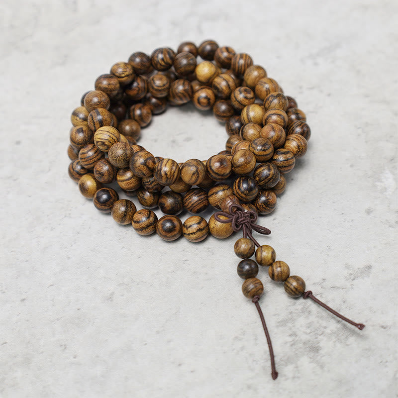 Buddha Stones108 個入りマーラー数珠ビーズ ブレスレット 祈り 瞑想 白檀 弾性 - image 21