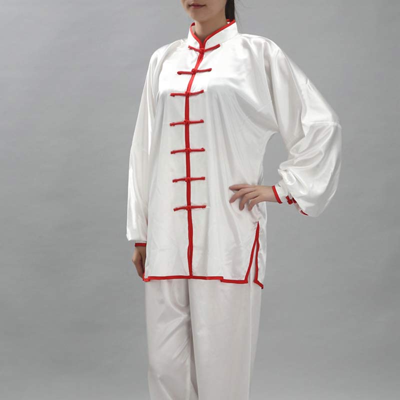 Buddha Stonesシンプルな柄 瞑想 祈り スピリチュアル 禅 太極拳 気功 練習 ユニセックス 服セット - 白＋赤の縁取り - 3XL- 米国/UK/AU/ EUの2XLに適合 - image 25