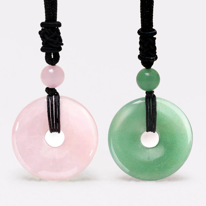 Buddha Stones ラッキーコインペンダント｜癒しのクリスタル＆ジェムストーンネックレス