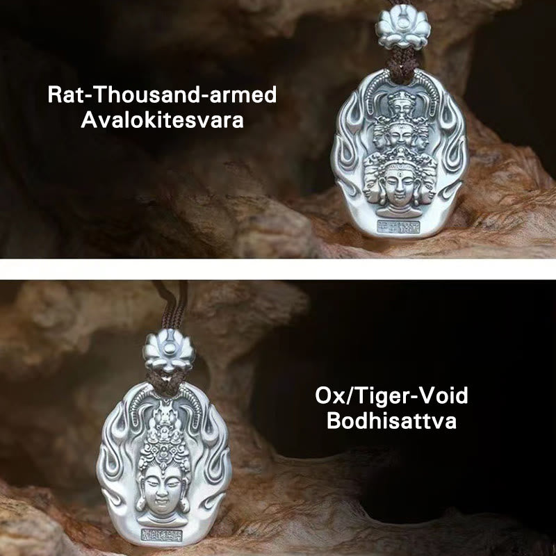 Buddha Stones十二支誕生仏オーム・マニ・パドメ・フムフム 蓮の慈悲のネックレスペンダント - image 21