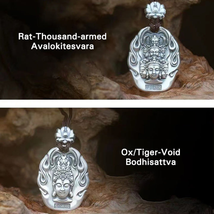 Buddha Stones十二支誕生仏オーム・マニ・パドメ・フムフム 蓮の慈悲のネックレスペンダント - image 21