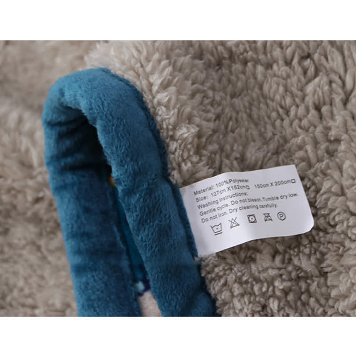 Buddha Stonesの幾何学模様の温かみのあるソフトなベッドスローブランケット - image 9