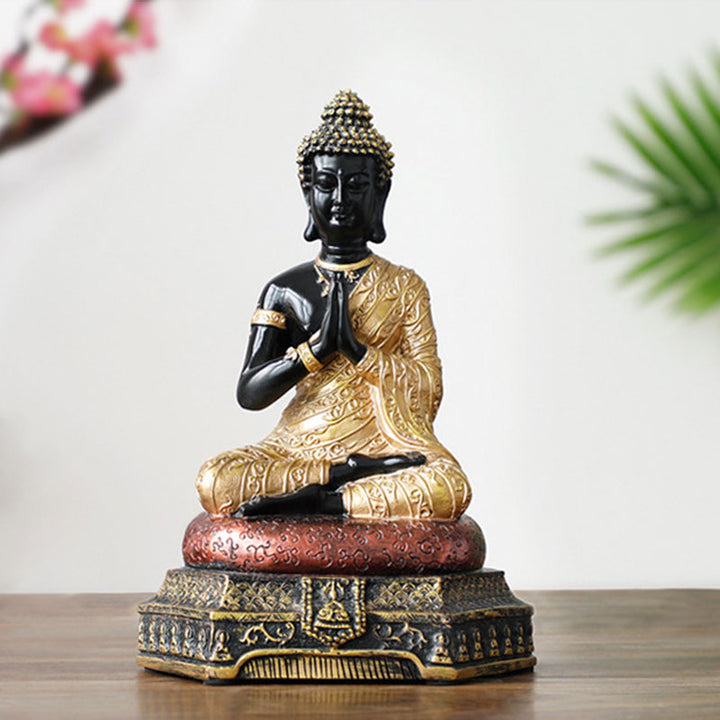 Buddha Stones仏陀慈悲の樹脂像装飾 - image 17