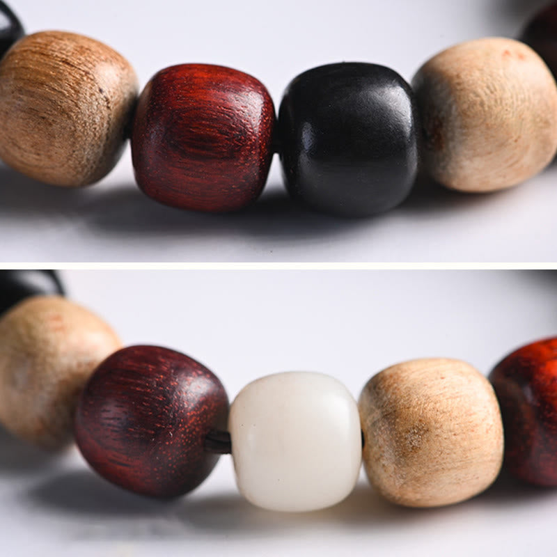Buddha Stones小葉紫檀黒檀かわいい猫 彫刻守護ブレスレット - image 10
