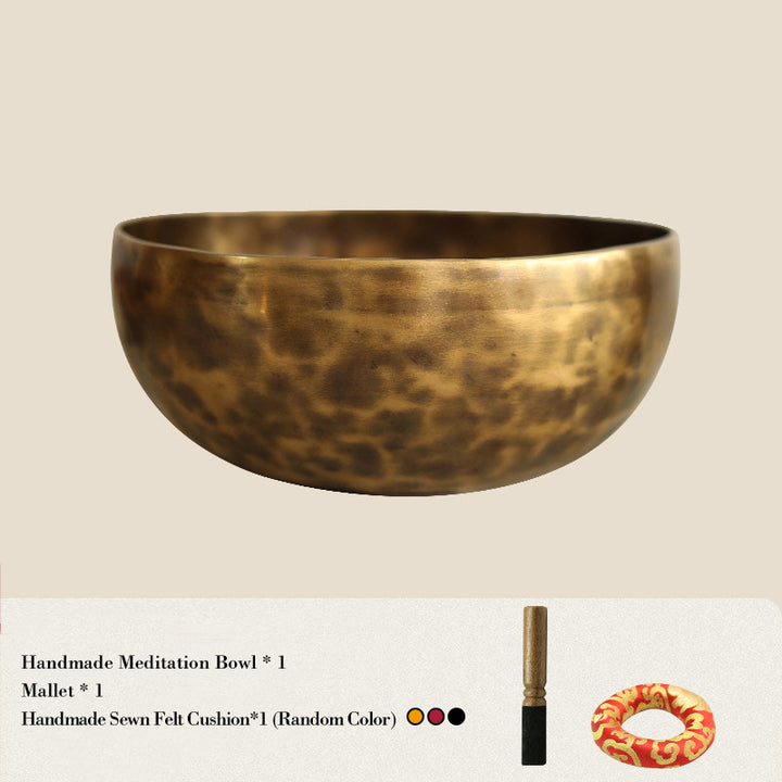 ヒーリングと瞑想のための手作りのBuddha Stonesサウンドボウル、ポジティブなエネルギーシンギングボウルセット。