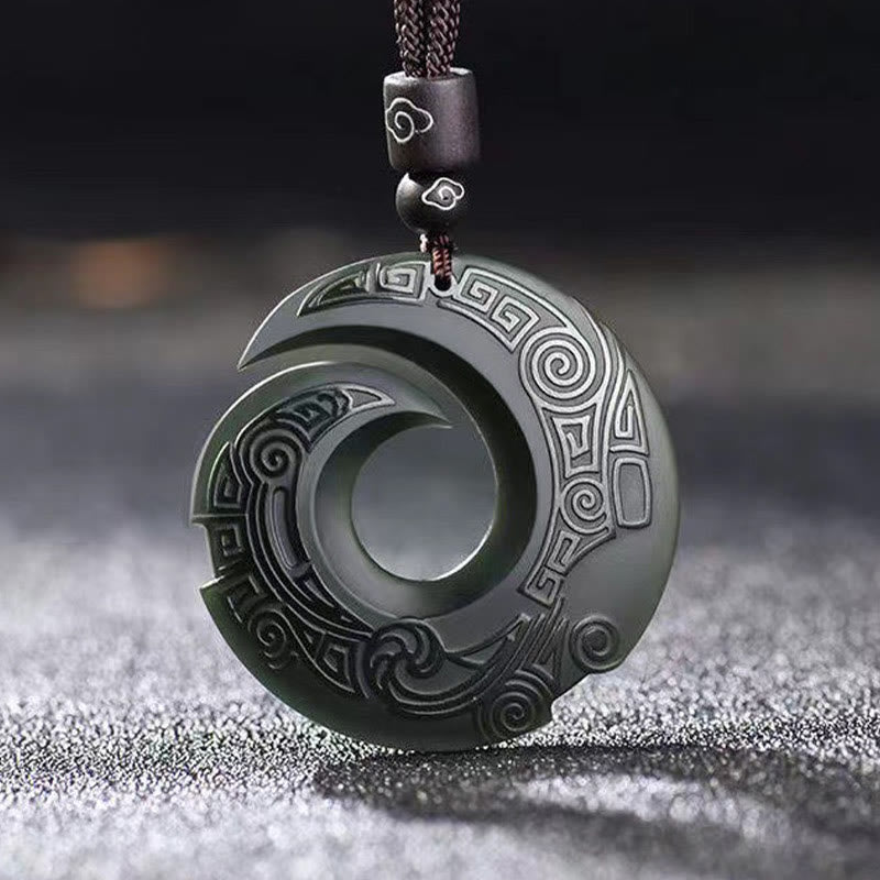 Buddha Stones幸運を呼ぶデザインパターン 和田翡翠 平和バックル 幸運のネックレスペンダント