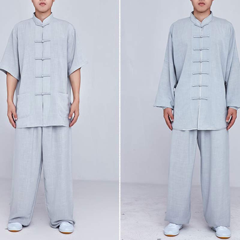 Buddha Stones瞑想禅祈りスピリチュアル太極拳気功練習ユニセックス刺繍服セット - image 31