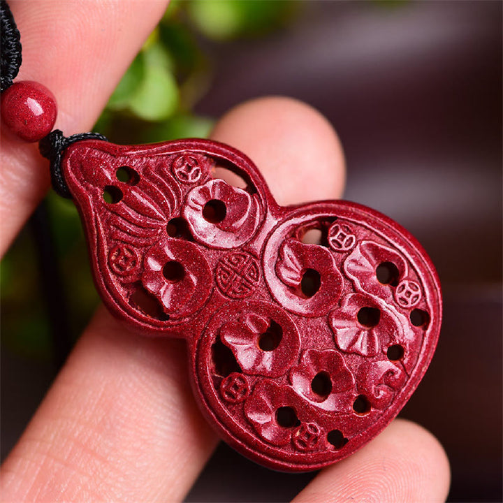 Buddha Stones笑う仏陀 陰陽 十二支 ひょうたん 天然辰砂 祝福ネックレス ペンダント - image 24