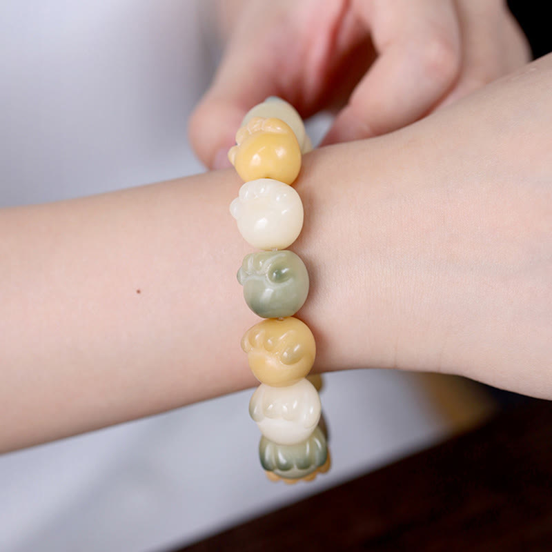 Buddha Stones多層菩提樹 かわいい猫の足跡 穏やかなハーモニーブレスレット - image 7