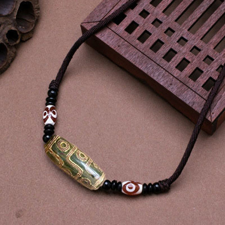 Buddha Stonesチベット九眼天珠護符ネックレス