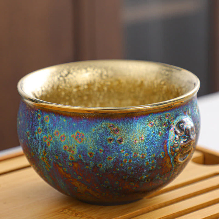 Buddha Stonesカラフルな陶器のティーカップ ティーカップ - 9.2cm×5.8cm×200ml - image 16