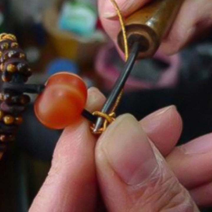 Buddha Stonesハンドメイド925スターリングシルバーチベットオーム・マニ・パドメ・フムピュリティ編みブレスレット - image 16