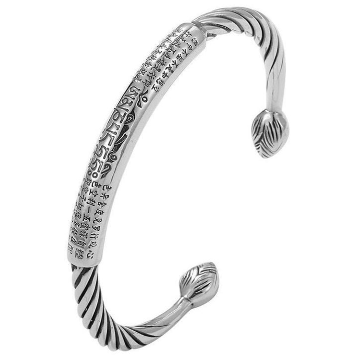 Buddha Stonesチベットオーム・マニ・パドメ・フム般若心経 清浄カフブレスレット - image 10