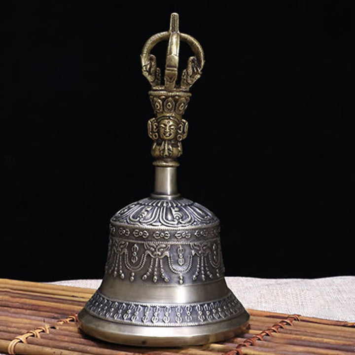 Buddha Stonesチベット瞑想ベルと金剛杵銅悟り装飾セット - image 3