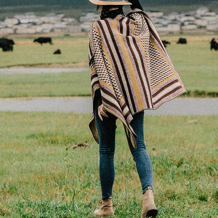 Buddha Stonesチベットショール クラシック柄 冬用 暖かい 旅行用 スカーフ ラップ - image 2