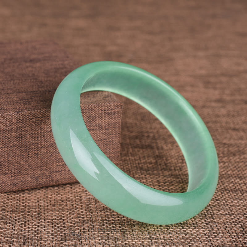 Buddha Stones天然翡翠 幸運 癒し 繁栄 バングル ブレスレット - 緑 - 60～62mm - image 1