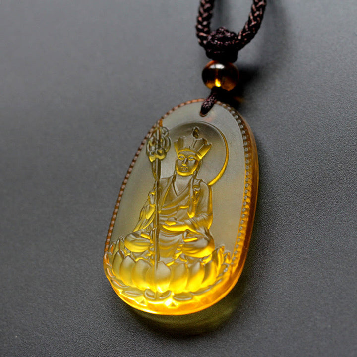 Buddha Stones地蔵仏リウリ クリスタル セレニティ アミュレット ネックレス ペンダント