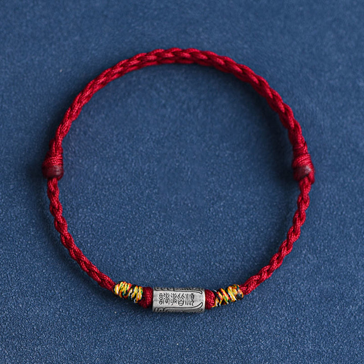 Buddha Stones手作り 925スターリングシルバー 万事うまくいくデザイン 保護力 強度 ブレスレット アンクレット