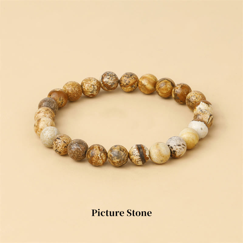 Buddha Stones 天然石クォーツ ヒーリングブレスレット