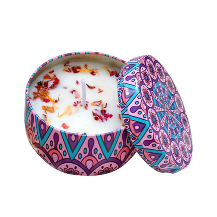 ホワイトティー、ジンジャーフラワー、ラベンダー、クチナシの香りのソイワックスキャンドル。ご家族やご友人へのギフトに。 - ミスティバイオレット - image 29