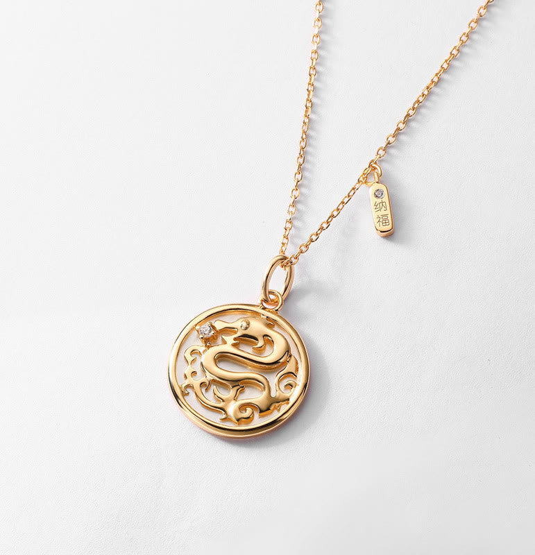 ❗❗❗フラッシュセール -Buddha Stones925 スターリングシルバー シャコガイ ストーン 龍年 福 キャラクター 幸運 強さ ネックレス ペンダント