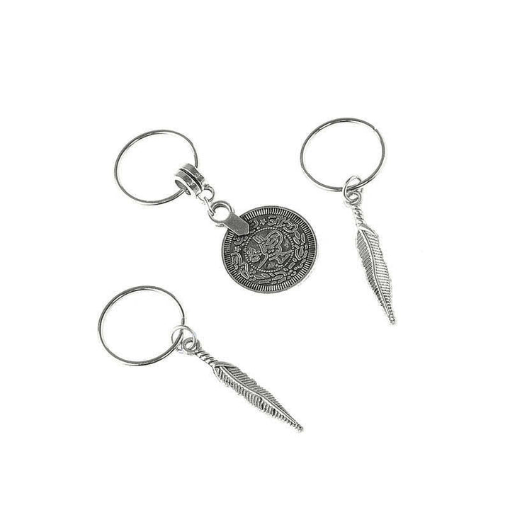 Buddha Stones、アンティークリーフコイン、ビーズ、バレッタ、ヘアピン、装飾