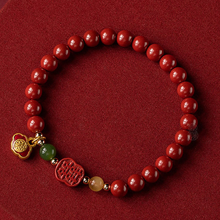 Buddha Stones辰砂 幸福の平穏ブレスレット