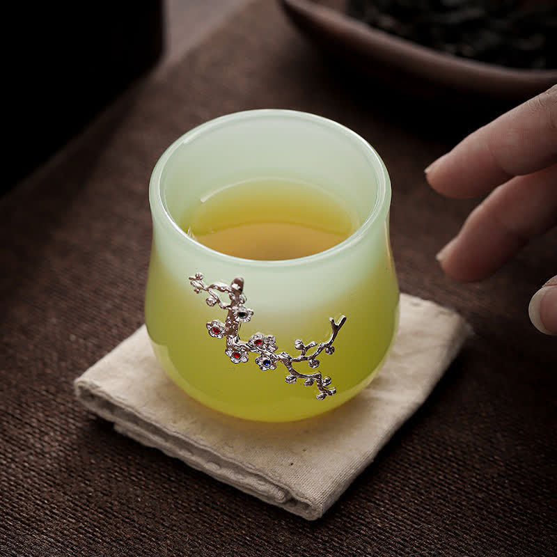 Buddha Stones蓮 龍 鳳凰 花 陶器 ティーカップ ティーカップ