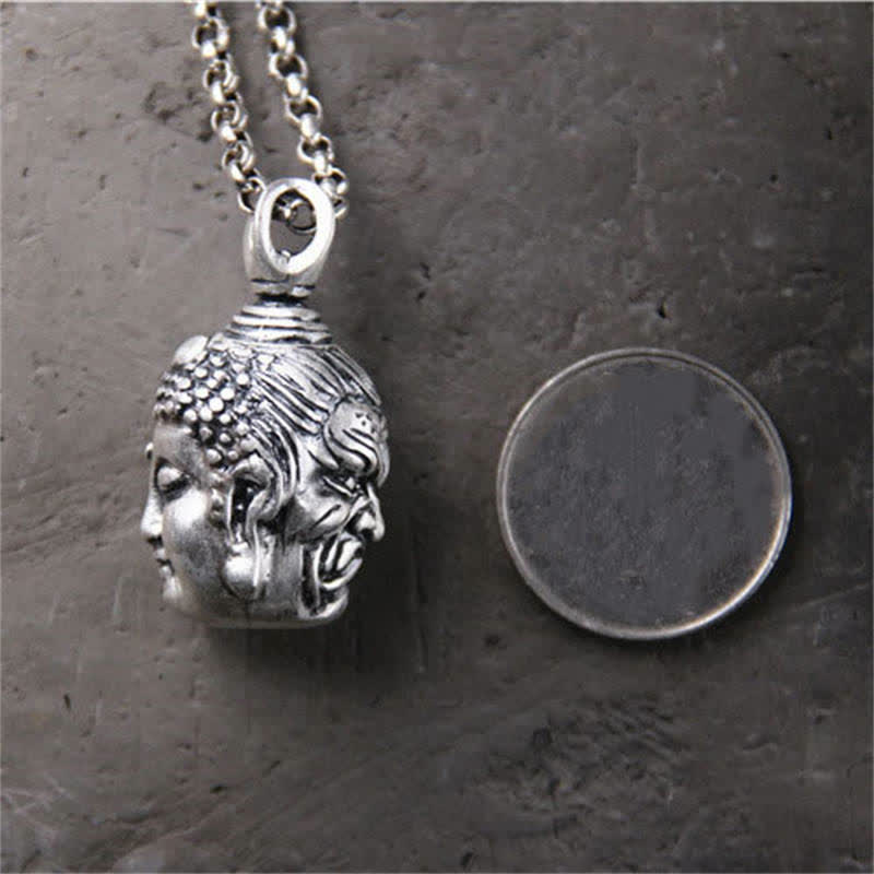 Buddha Stones999スターリングシルバー ブッダ デーモン セレニティ ネックレス ペンダント - image 6