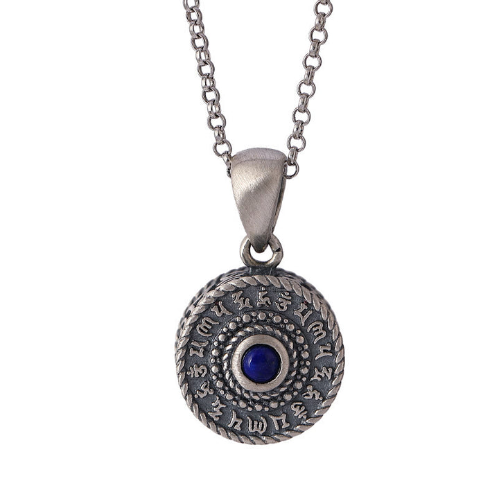 Buddha Stones925スターリングシルバーオーム・マニ・パドメ・フムラズライト ラブピースネックレスペンダント - image 8