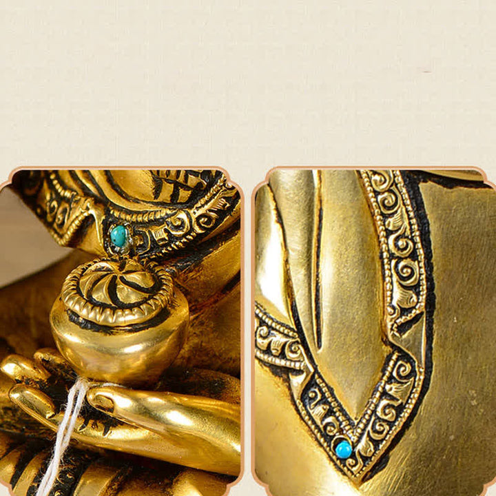 釈迦牟尼仏慈悲の銅像装飾 - image 11