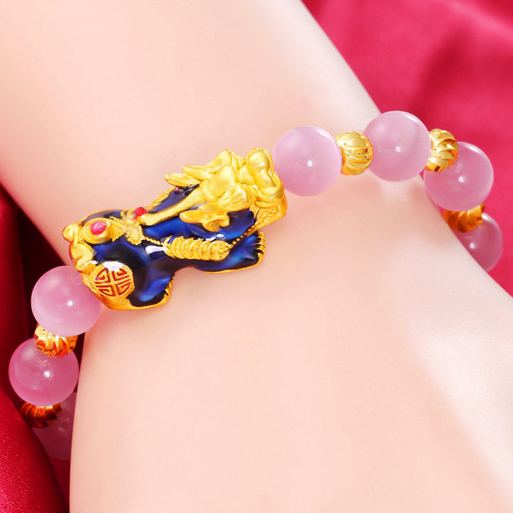 Buddha StonesPiXiuアイ幸運ブレスレット
