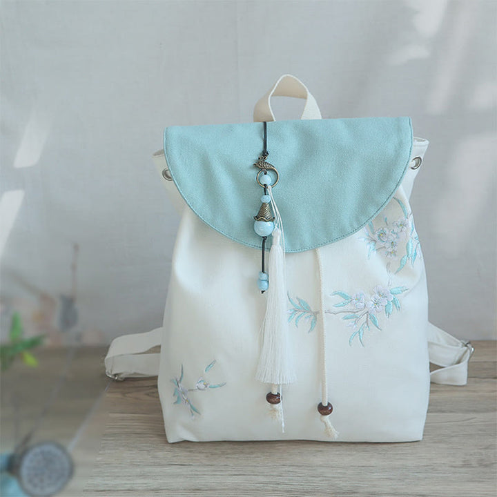 Buddha Stonesハンドメイド刺繍入り大容量キャンバスバックパック - image 38