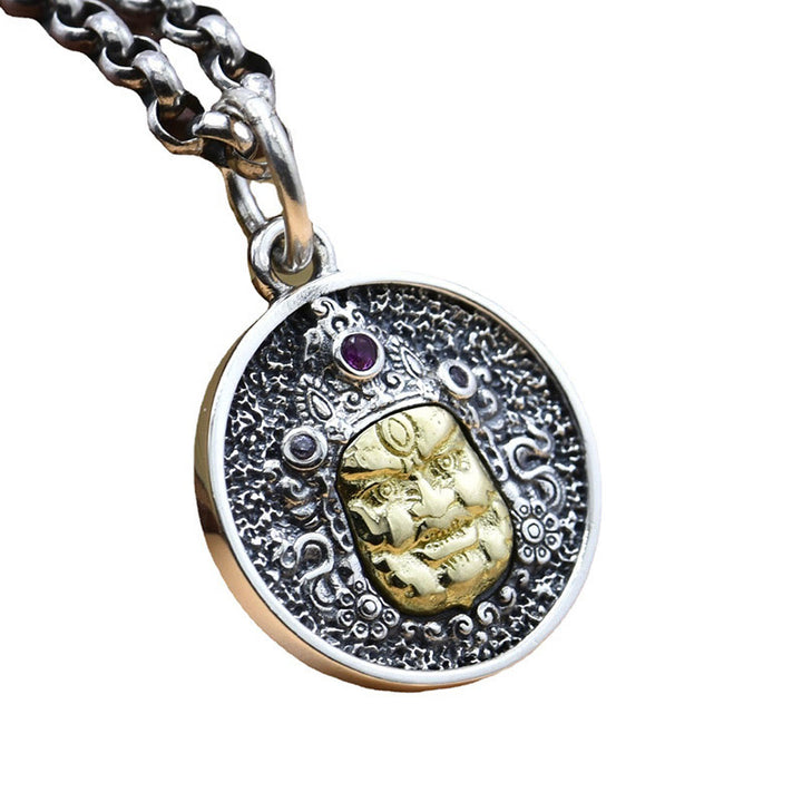 Buddha Stones925 スターリングシルバー ザキラム 富の女神 ドルジェ ヴァジュラ スピリチュアルネックレス ペンダント