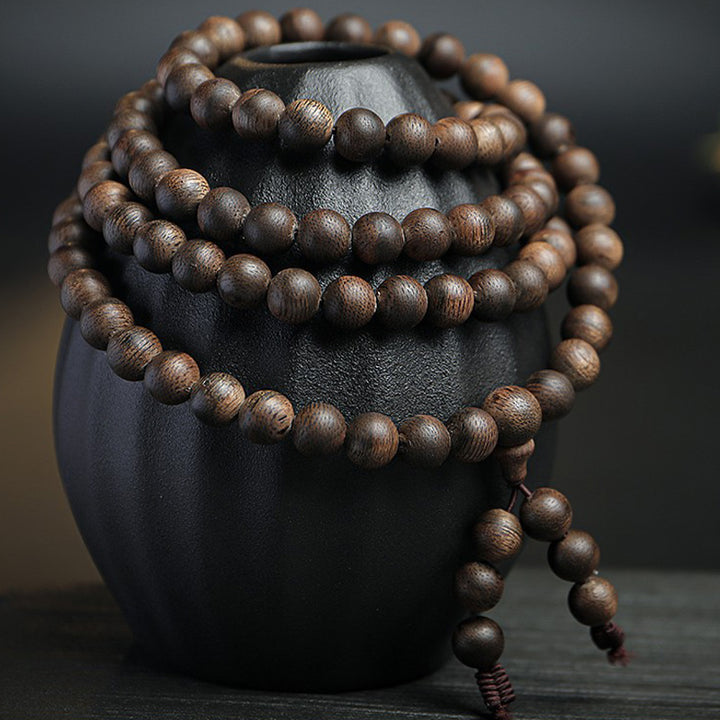 Buddha Stones 108Mala沈香 平和 強さ 穏やか ブレスレット