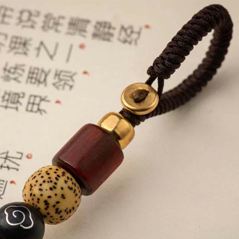 Buddha Stones富の銅製キーホルダー