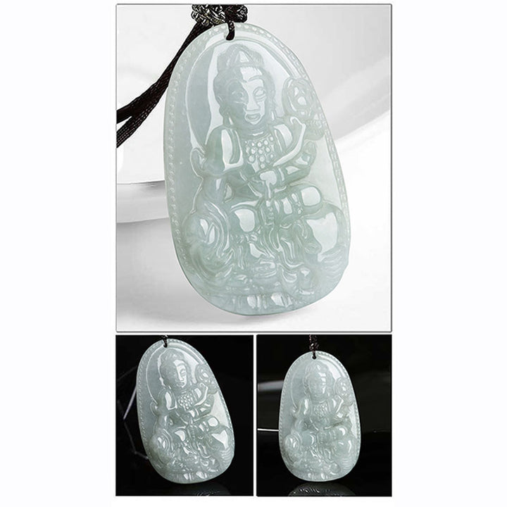 Buddha Stones十二支誕生仏翡翠 富と繁栄のネックレスペンダント - image 10