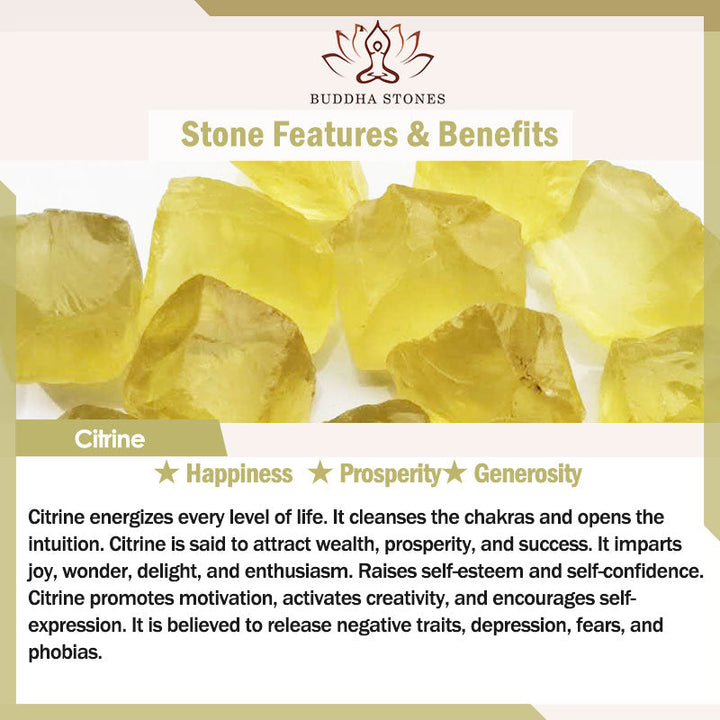Buddha Stones天然シトリンダブル貔貅タイガーアイ繁栄保護ブレスレット
