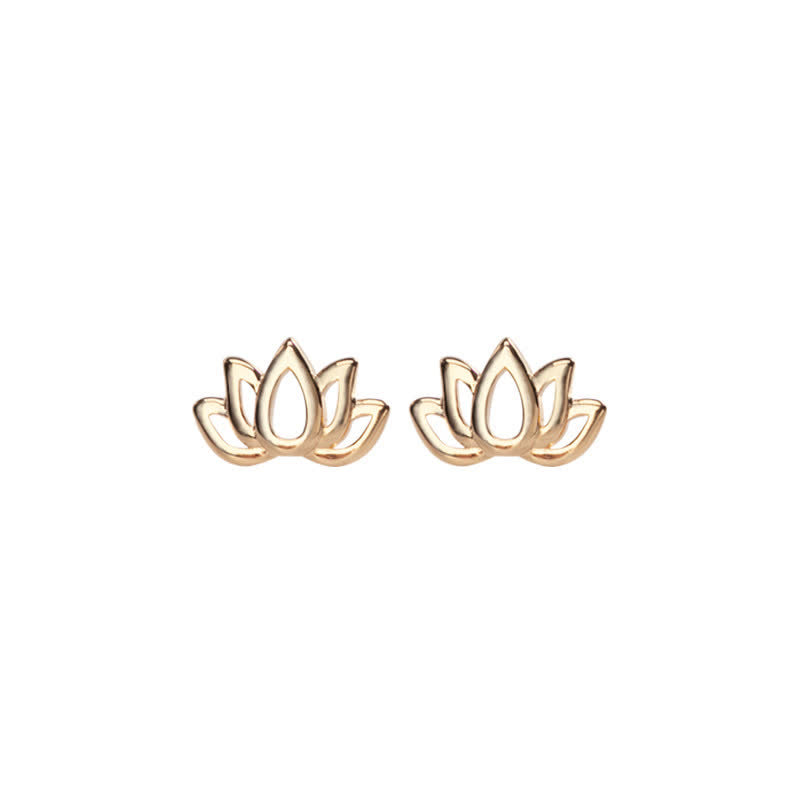 Buddha Stones925スターリングシルバー 蓮の花の祝福イヤリング - image 7