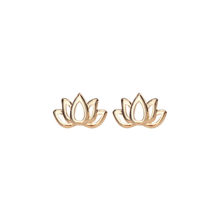 Buddha Stones925スターリングシルバー 蓮の花の祝福イヤリング - image 7