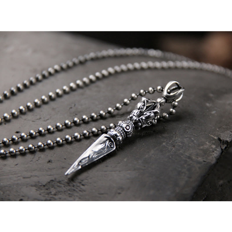 Buddha Stones925 スターリングシルバー ドルジェ ヴァジュラ 悟りのネックレス チェーン ペンダント
