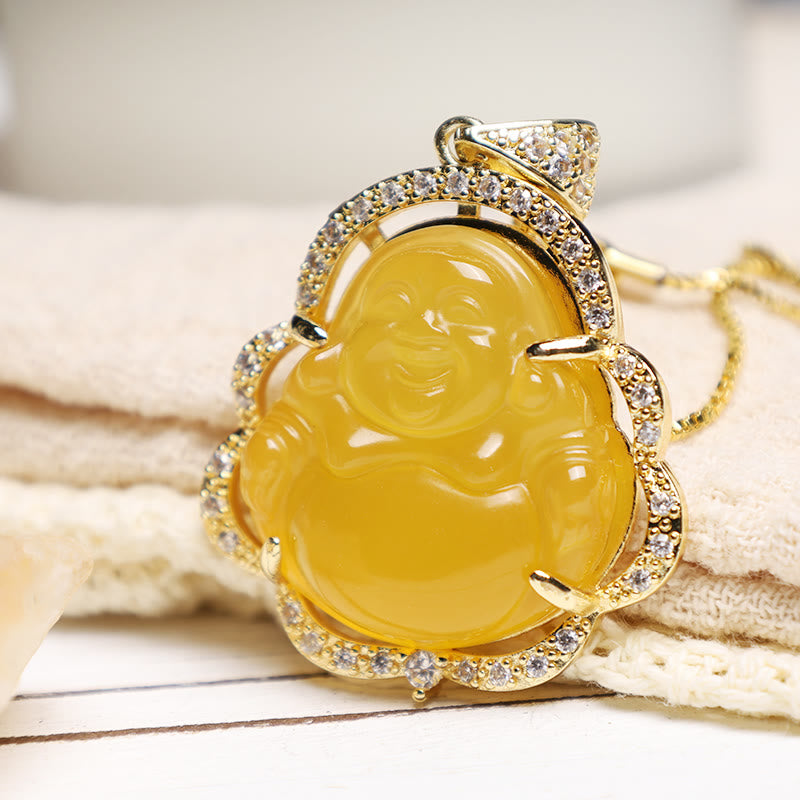 Buddha Stones ラッキースマイル仏様ネックレス／幸運お守り - image 19