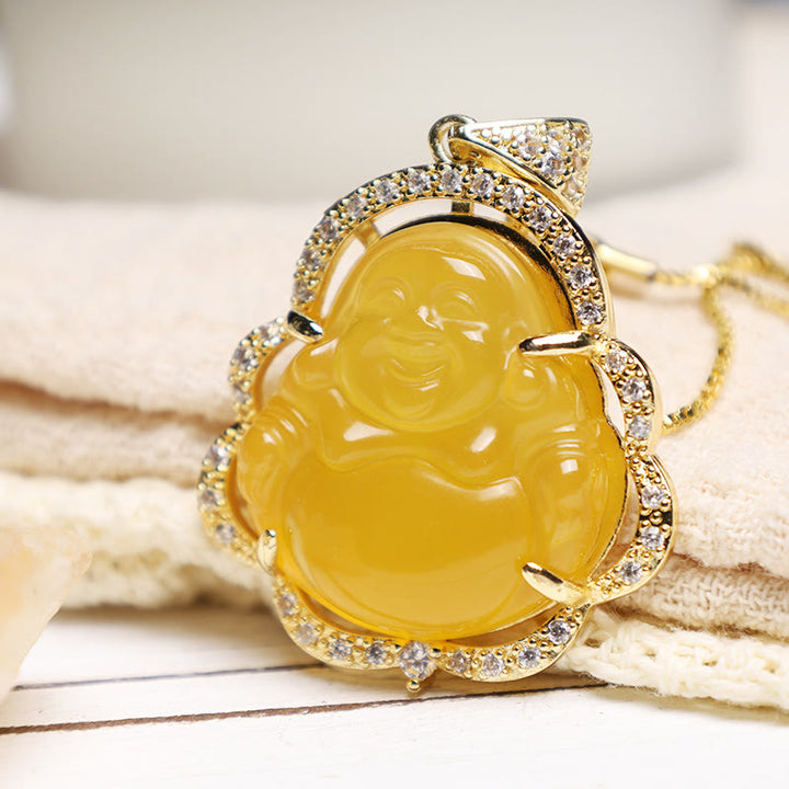 Buddha Stones ラッキースマイル仏様ネックレス／幸運お守り - image 19