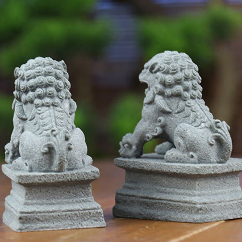 Buddha Stones獅子 福福犬 象 魔除け 祝福 室内装飾 - image 7