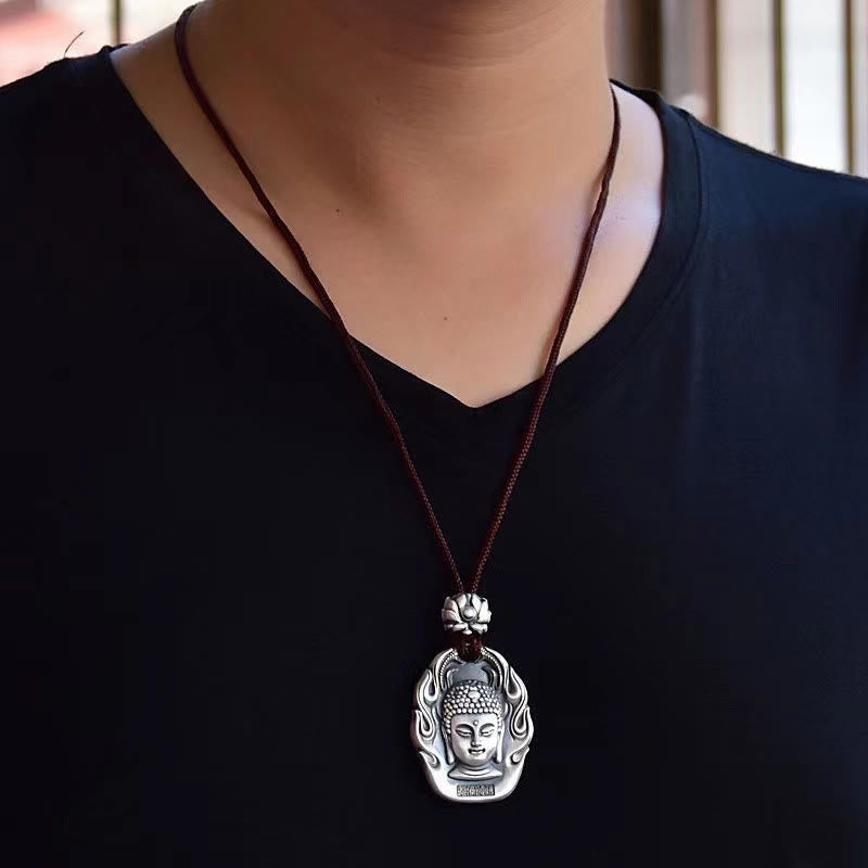Buddha Stones十二支誕生仏オーム・マニ・パドメ・フムフム 蓮の慈悲のネックレスペンダント - image 20