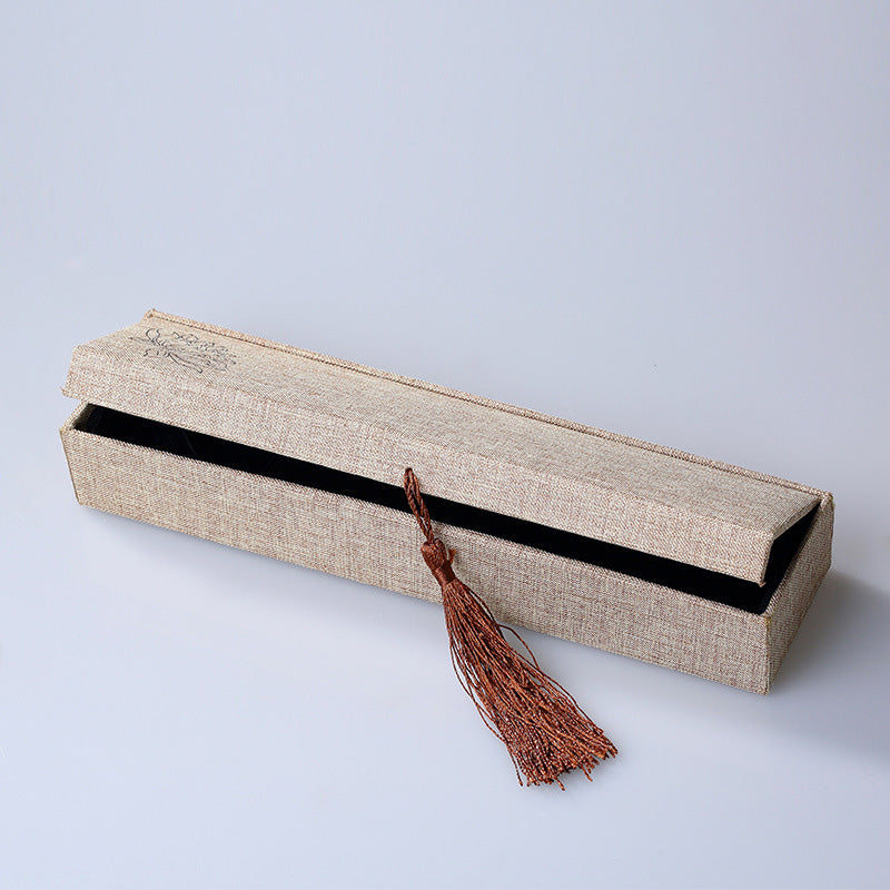 Buddha Stones蓮の模様 ジュエリー収納ボックス ギフトボックス タッセル - ネックレスボックス（240×60×38mm） - image 10